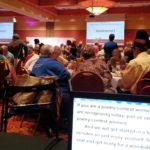 Captioning for a large audience at an aging services conference