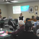 Larry Narvaez speaking at hearing loss meeting